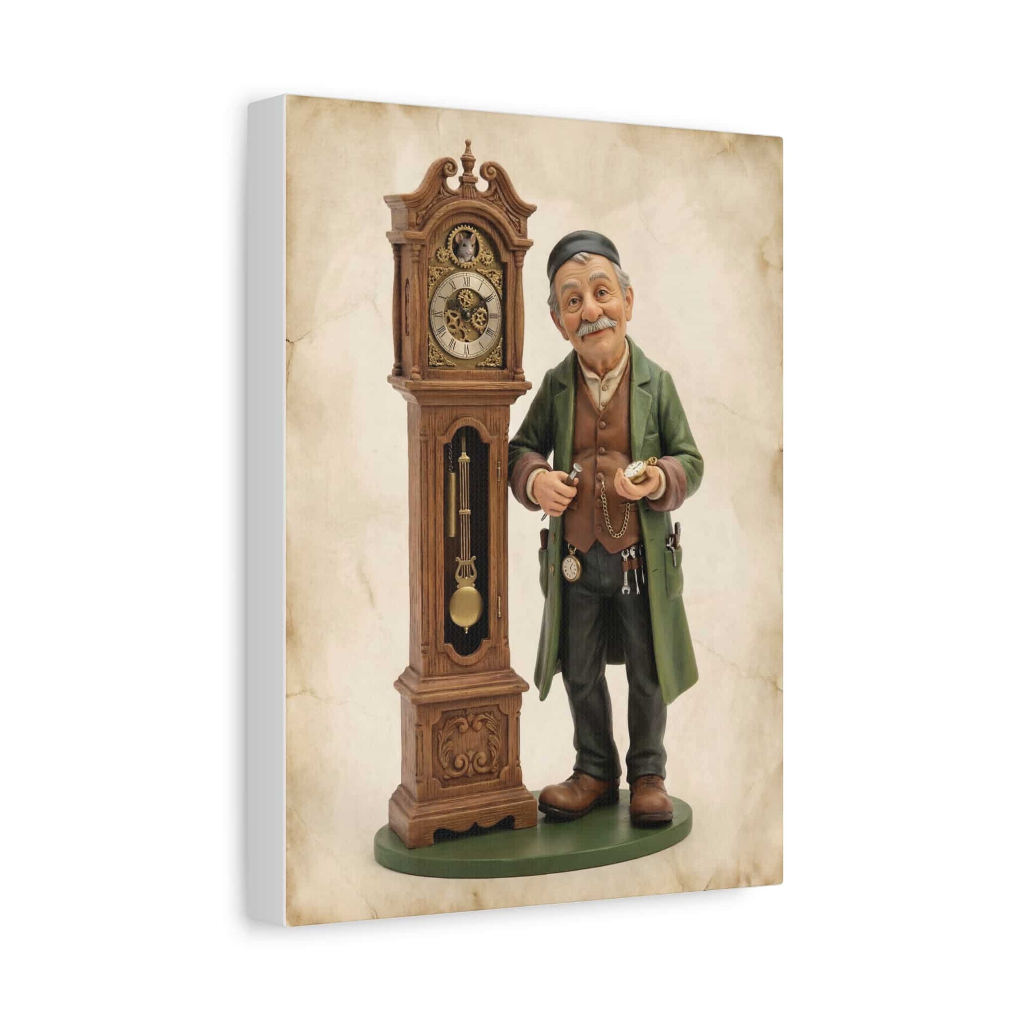 The Old Clockmaker – Keeper of Time Wall Art - Image 2